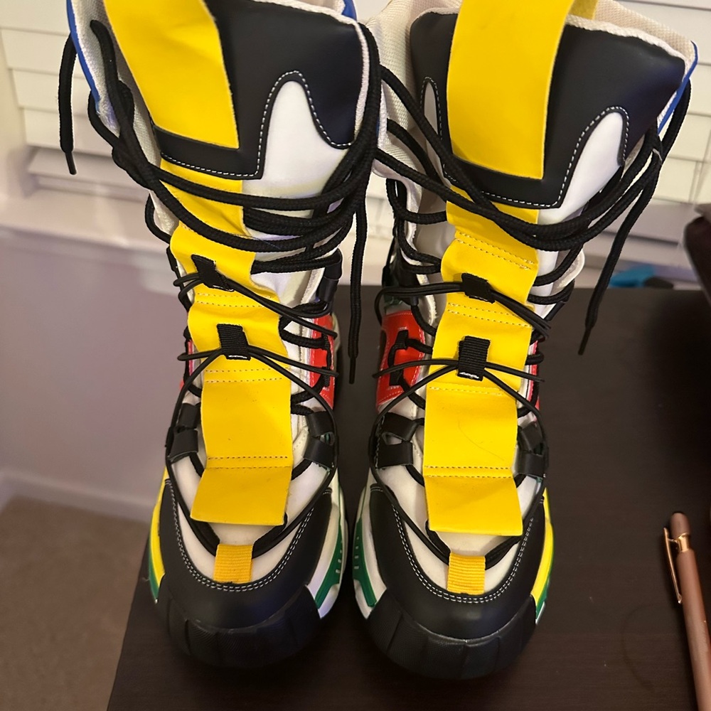 Colorful High-Top Sneakers